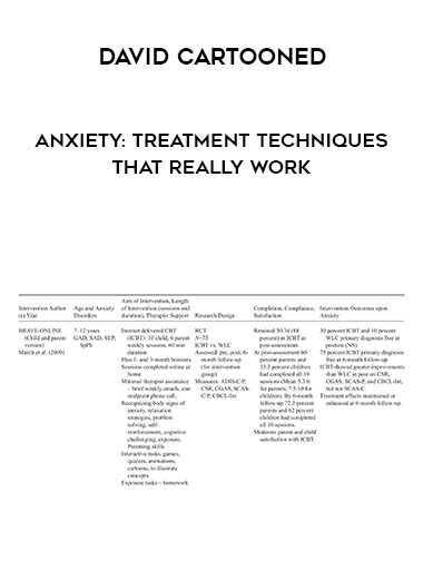 David Cartooned - Anxiety: Treatment Techniques that Really Work digital download