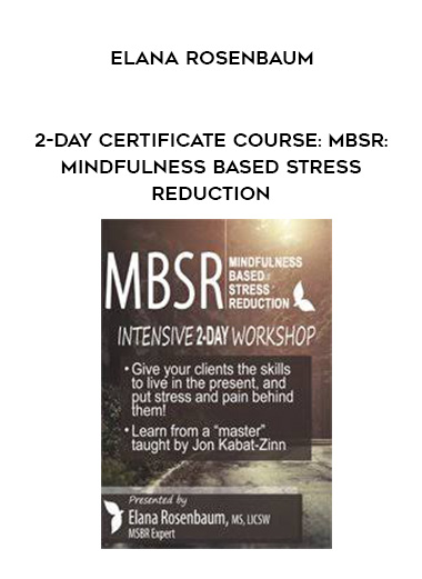2-Day Certificate Course: MBSR: Mindfulness Based Stress Reduction - Elana Rosenbaum digital download