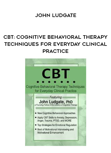 CBT: Cognitive Behavioral Therapy Techniques for Everyday Clinical Practice - John Ludgate digital download