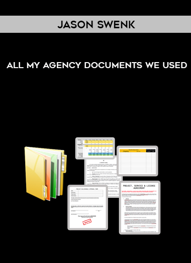 Jason Swenk – All My Agency Documents We Used digital download