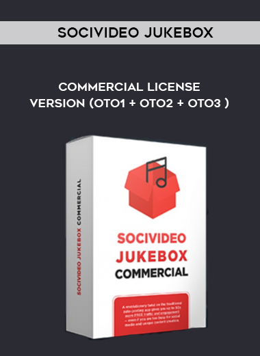SociVideo Jukebox – Commercial License Version (OTO1 + OTO2 + OTO3 ) digital download